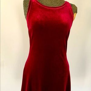 Swingy Lightweight Stretch Velvet Dress